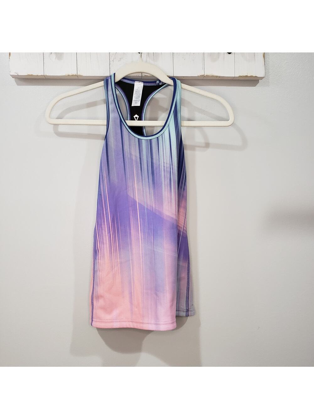 Ivivva By Lululemon Racerback Tank Top Purple Pink Gradient Girls Size 10